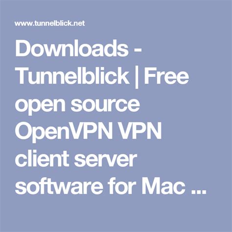 Free Vpn Server Tunnelblick